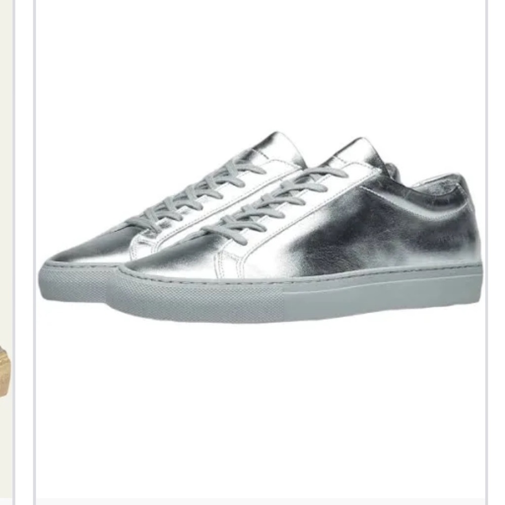 Woman’s Silver Common Projects Size 38